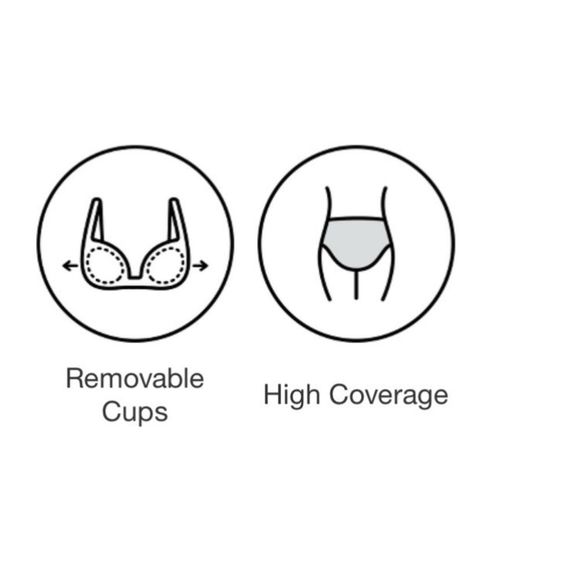 Kona Sol Women’s Green Puckered One Piece High Coverage Bathing Suit NEW 16W - Picture 7 of 14